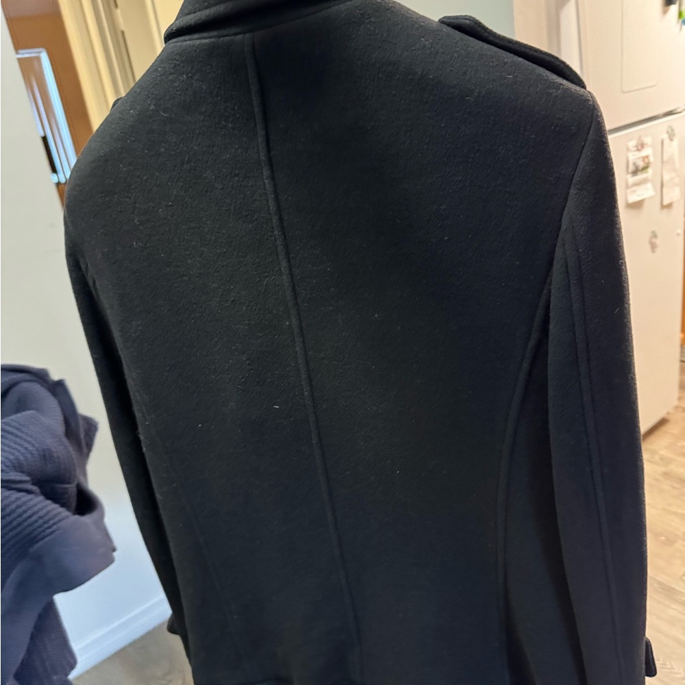 Classic Black Men's Pea Coat